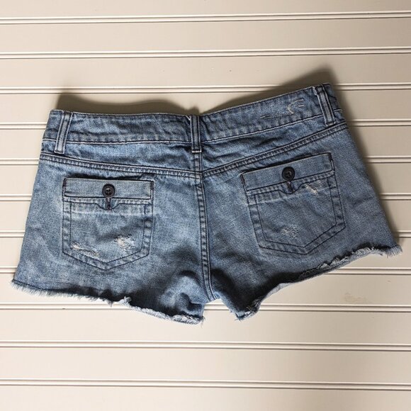 Vintage Y2K American Eagle Low Rise Denim Shorts - Picture 9 of 12